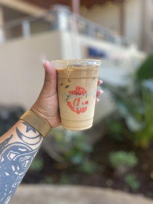 Long board - coconut macadamia nut iced latte