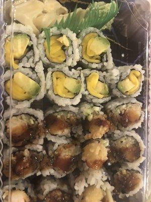 Mango/Avocado and Shrimp Tempura