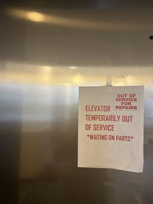 Elevators constantly out of order. This building is not up to NYC's Government Law for it to be disability accessible.