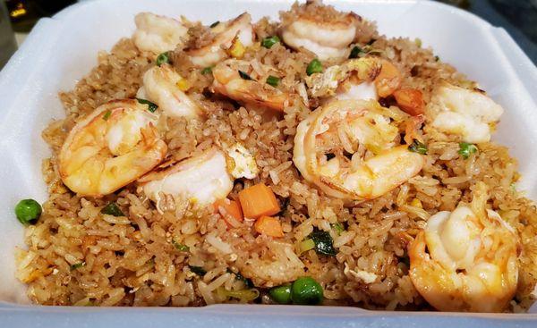 Tom Yum fried rice with shrimp