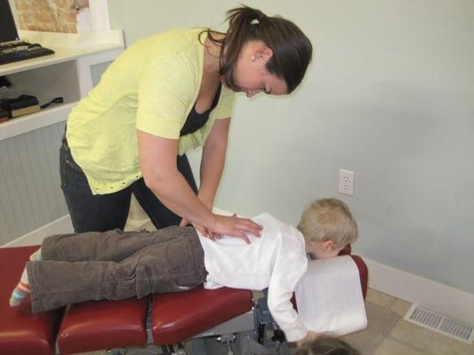 Children love getting adjusted! Having a healthy nervous system is vital for proper development!