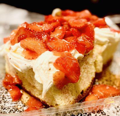 Big Texan Strawberry Shortcake! A must Order! Winners circle! :)...