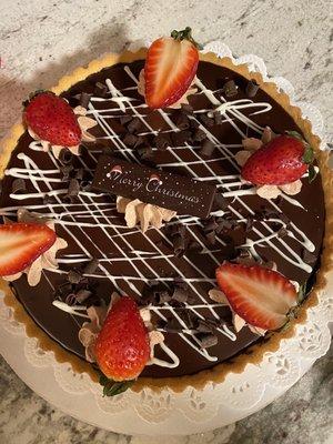 Chocolate ganache tart