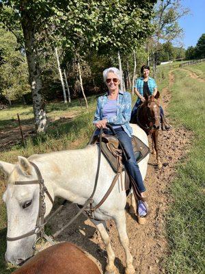 The start of our one hour private ride.