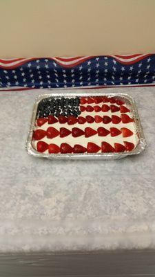 4th of July Sheet Cake