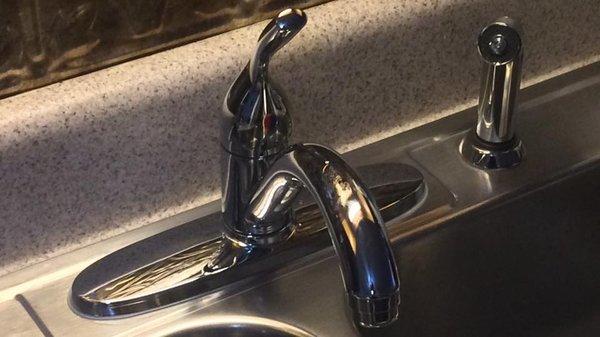 Kitchen Faucet Installation in Yorktown, Virginia.