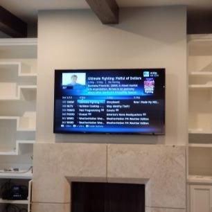 Tv mounting for a client