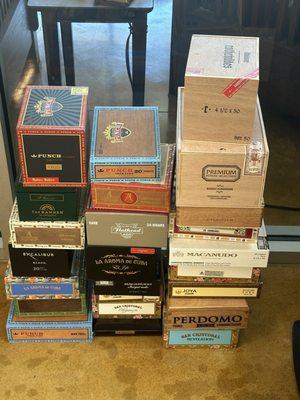 Free beautiful cigar boxes!!