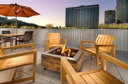 Roof Top Gas fire place