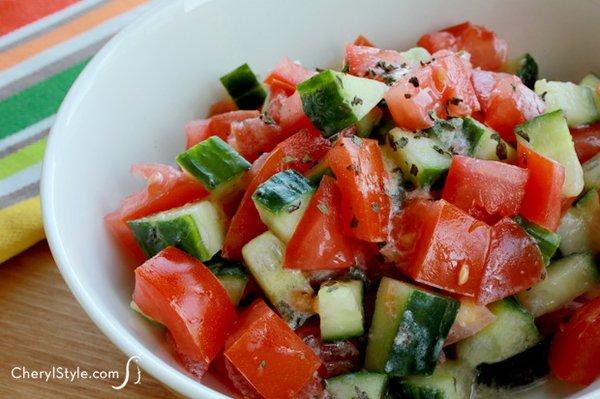 Cucumber Tomato Salad