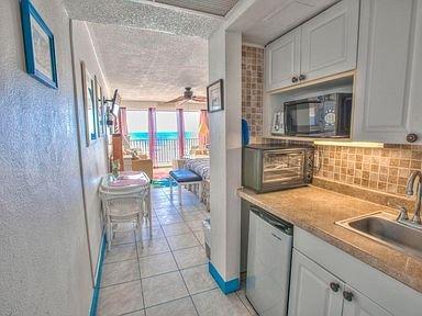 Ocean View Studio kitchenette