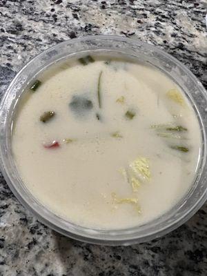 Tom kha soup with vegetables