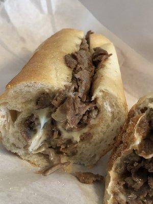 Cheesesteak with fried onions