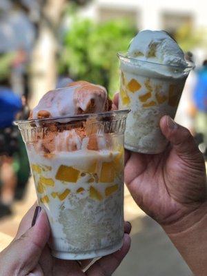 sticky rice with ice cream (thai tea + lychee) 09.17.17