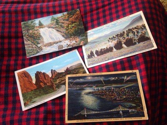 Great post card finds! Most from the 1930s.