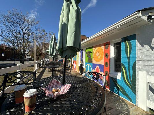 Outdoor patio seating