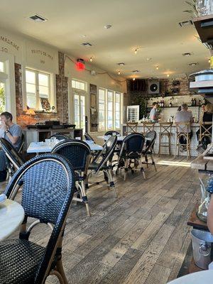 Interior of restaurant