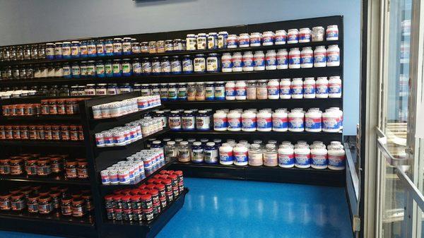 New Supplement Warehouse Store Interior.