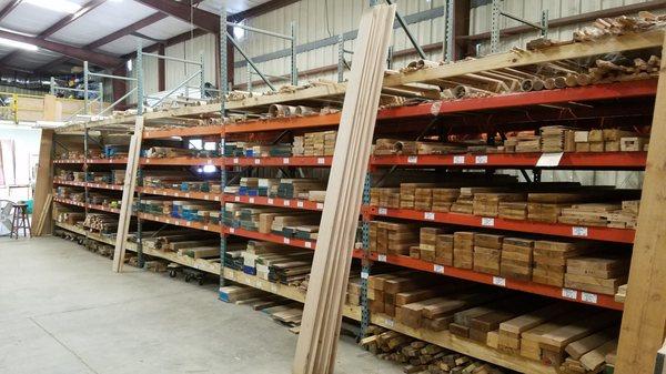 Easy to pick you own boards, inside your local Lumber Yard