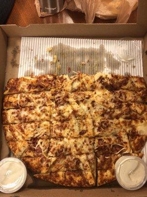 Chicken bbq pizza