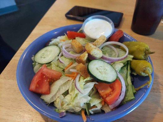 Side Salad with Ranch