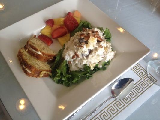 The Hostess House Chicken Salad with Poppy Seed Bread is famous