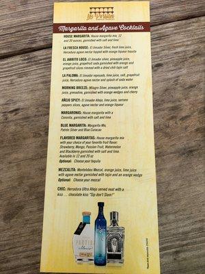 Cocktail menu (2/2) June 2020