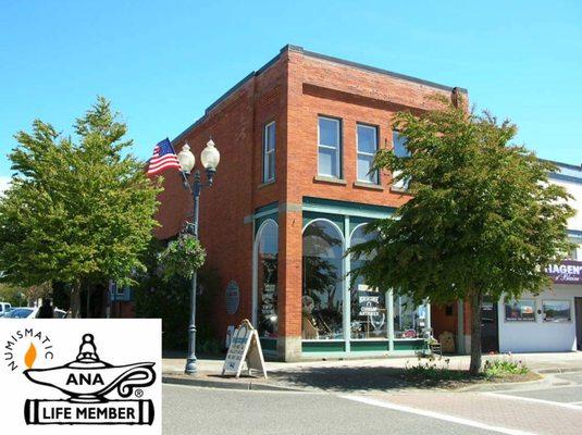 Frontview of Horseshoe Coins & Antiques, Blaine, Wash.