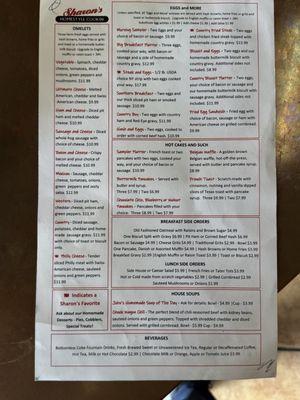 2024 Menus