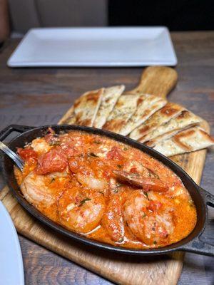 Shrimp Saganaki