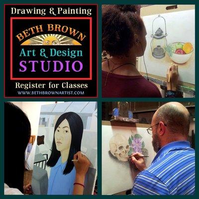 Ongoing, year round, weekly art classes. Sign up today!