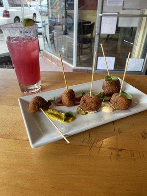 Pork Belly Corndogs