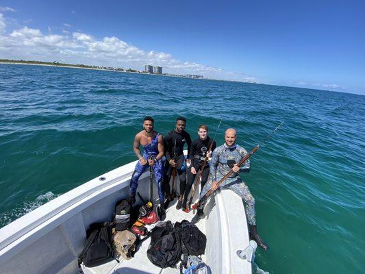 Tamp Bay buccaneers Spearfishing trip