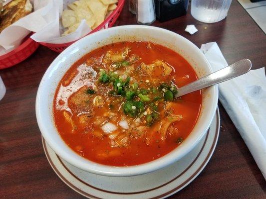 Menudo with all the fixings