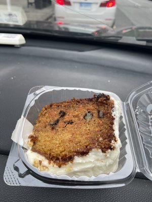 Carrot Cake with Nuts & Raisins - Slice