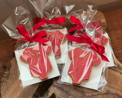 Red Egg and Ginger Shortbread Cookie Favors