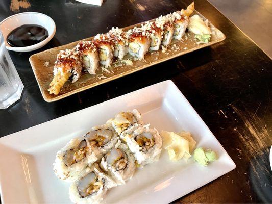 Spicy Scallop Roll and Rich to Rich Roll