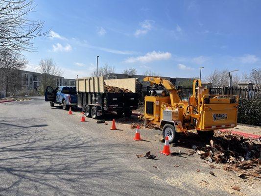 Super crew chipper and Dump Trailer