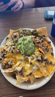 nachos with asada.