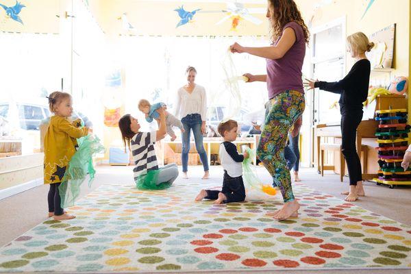 A Yellow Bird music class.