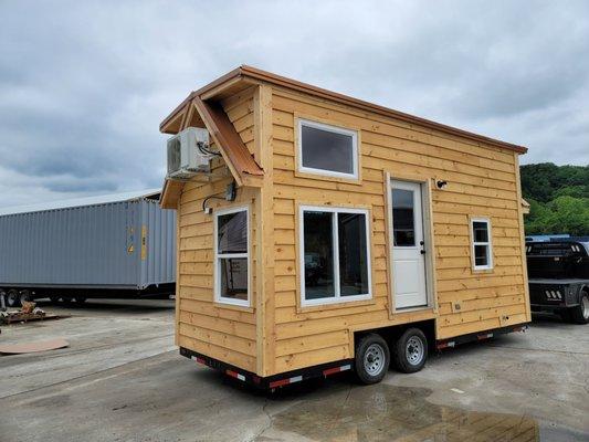 Tiny House hooked up!