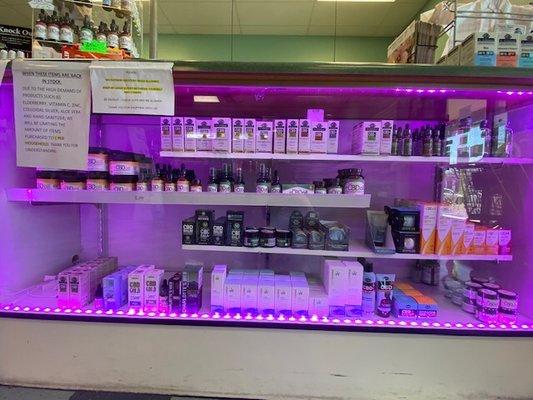 Largest selection of CBD products in the County.