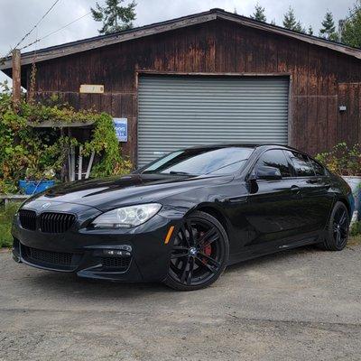 Murdered Out Black 6 Series.