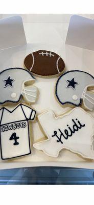 Dallas Cowboys Iced Sugar Cookies for Cowboys watch party! HUGE HIT!