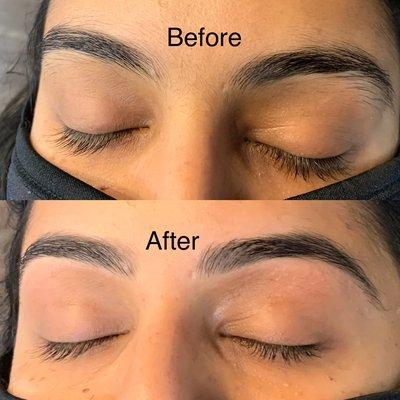 Eyebrow threading