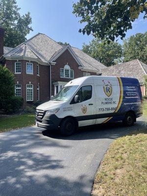 Rescue Plumbing service van in Chicago IL!