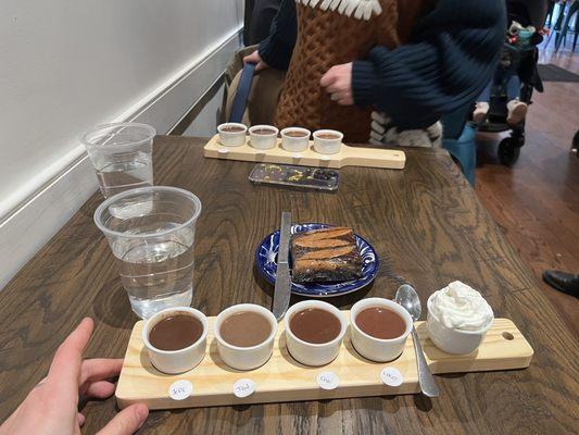 Hot chocolate flight