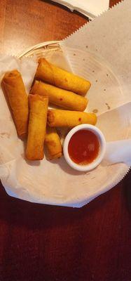 Chicken fried spring rolls