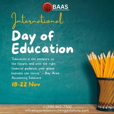 Celebrating International Education Week with Bay Area Accounting Solutions!