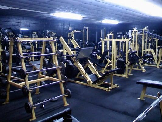 View of the leg area of the Asylum Gym.